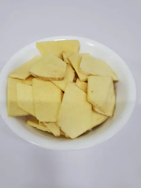 Yam Sliced